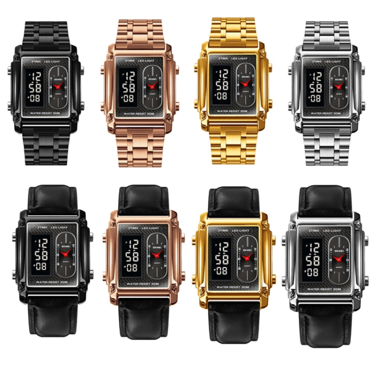 skmei-1868-square-double-display-waterproof-men-watch-style-steel-belt-silver