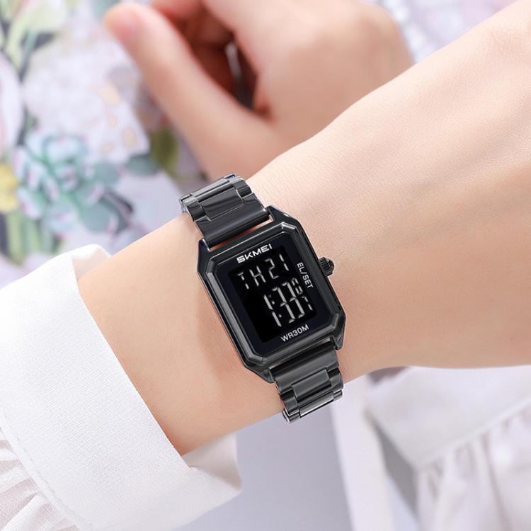 skmei-2493-small-women-electronic-watch-square-steel-strap-watch-style-gold-case-white