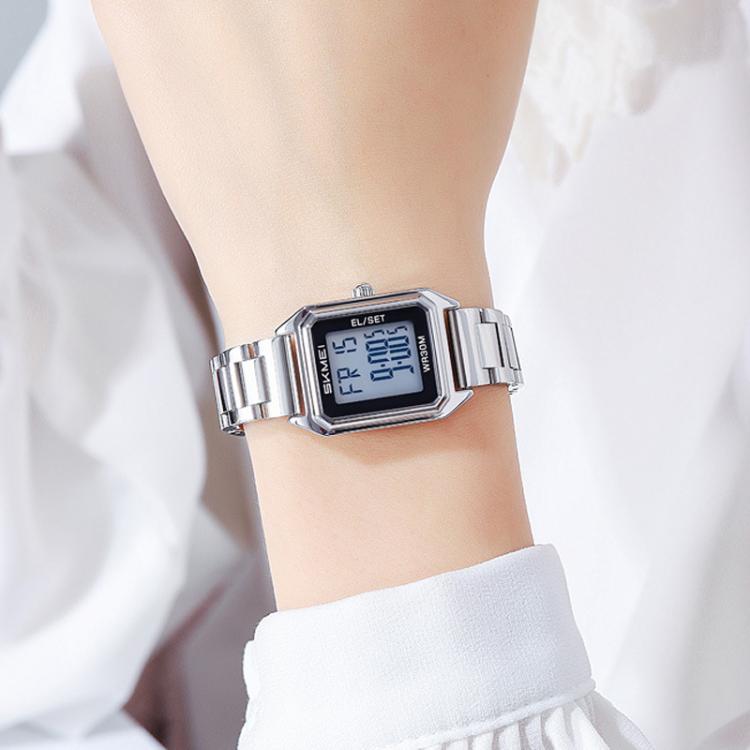 skmei-2493-small-women-electronic-watch-square-steel-strap-watch-style-gold-case-white