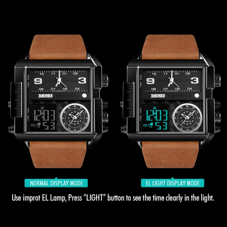 skmei-1391-multifunctional-men-business-digital-watch-30m-waterproof-square-dial-wrist-watch-with-leather-watchbandgold-black